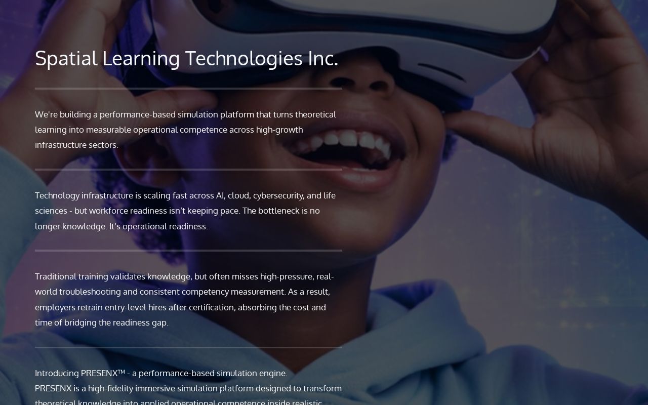 Spatial Learning Technologies™ | Immersive Education Technology